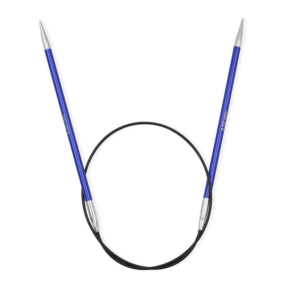 Спицы круговые Zing 4,5 мм/60 см, алюминий, иолит (фиолетовый), KnitPro, 47100  #1