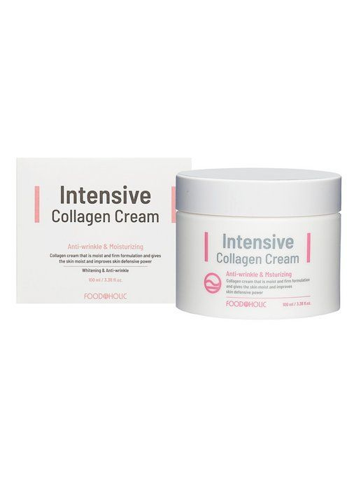 Антивозрастной функциональный крем для лица с коллагеном FOODAHOLIC INTENSIVE COLLAGEN CREAM  #1