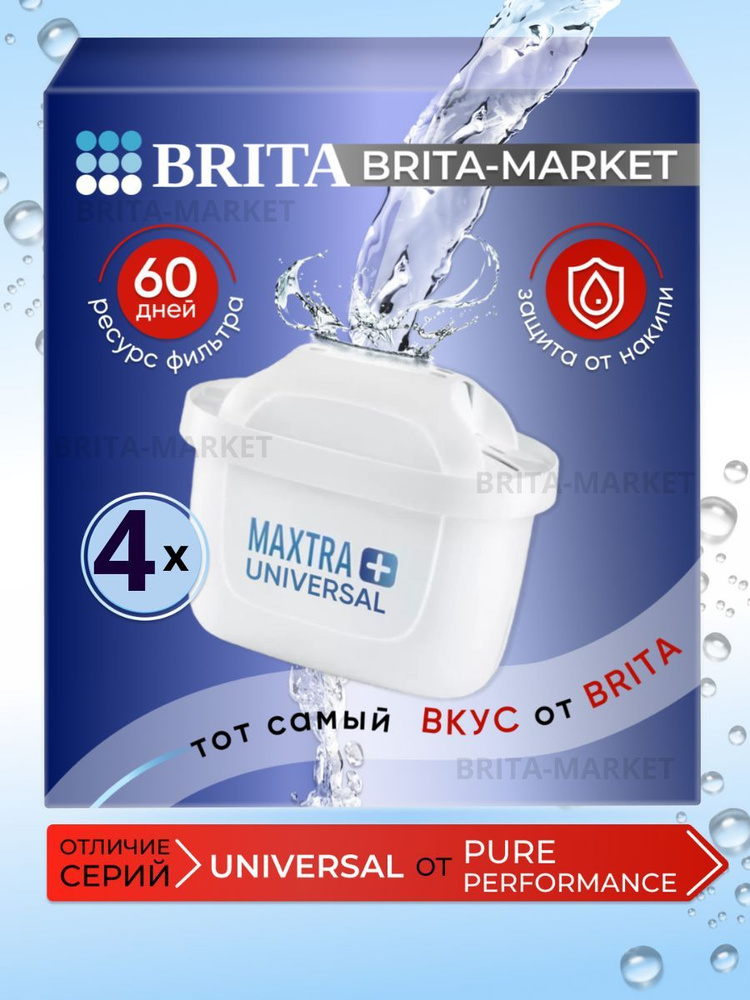 Фильтр для воды картридж брита BRITA Maxtra+ Универсальный 4 шт  #1