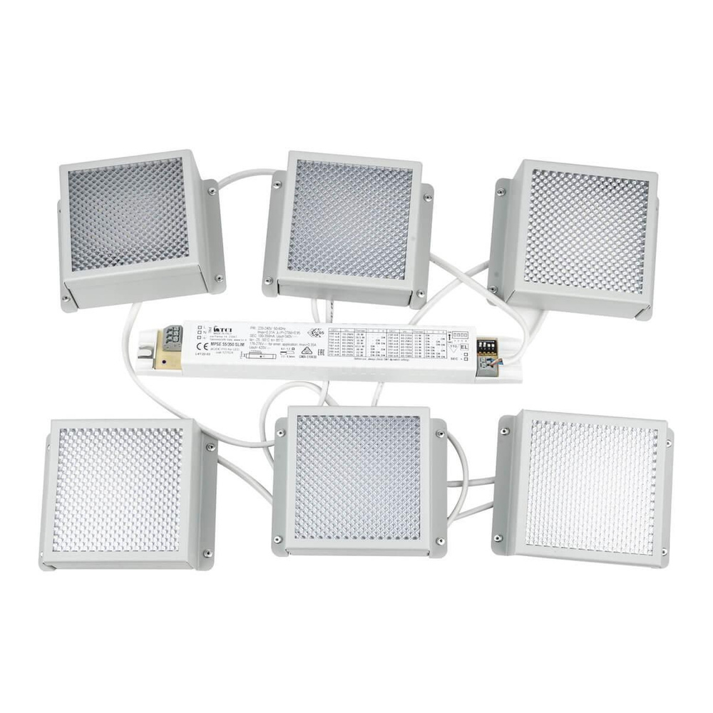 Встраиваемый светодиодный светильник Uniel ULP-0808 42W/4000К IP40 Grilyato White KIT06 (6 шт.) UL-00011060 #1