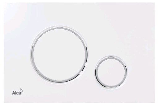 Кнопка управления для скрытых систем инсталляции белый/xром-глянец ...