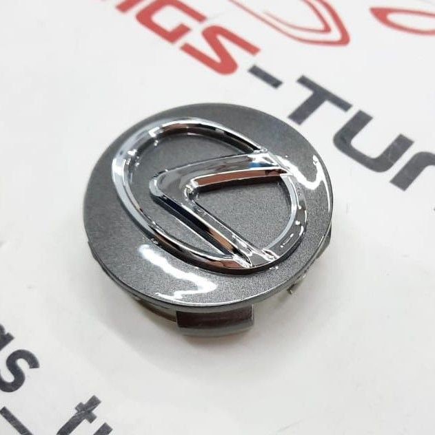 Эмблема заглушка на литые диски колеса колпак ступицы Лексус темно-серый 1 шт. 62 мм  #1
