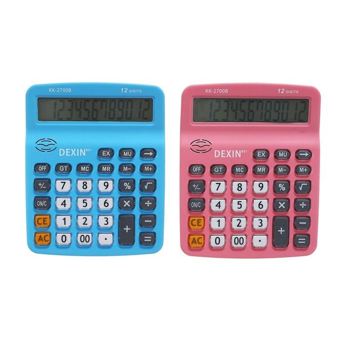 Калькулятор настольный 12-разрядный КК-2700В, МИКС #1