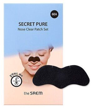 Патчи для носа, от черных точек. The Saem Secret Pure Nose Clear Patch Set, 6 шт, Корея.  #1