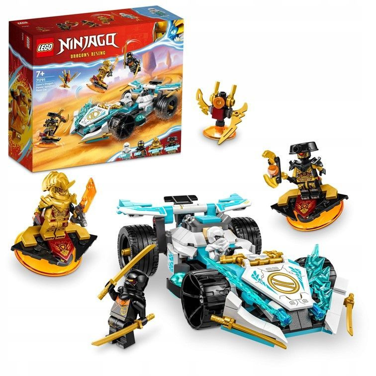 71791 Конструктор LEGO Ninjago Zanes Dragon Power Spinjitzu Racing Car Сила дракона Зейна Гоночный автомобиль #1