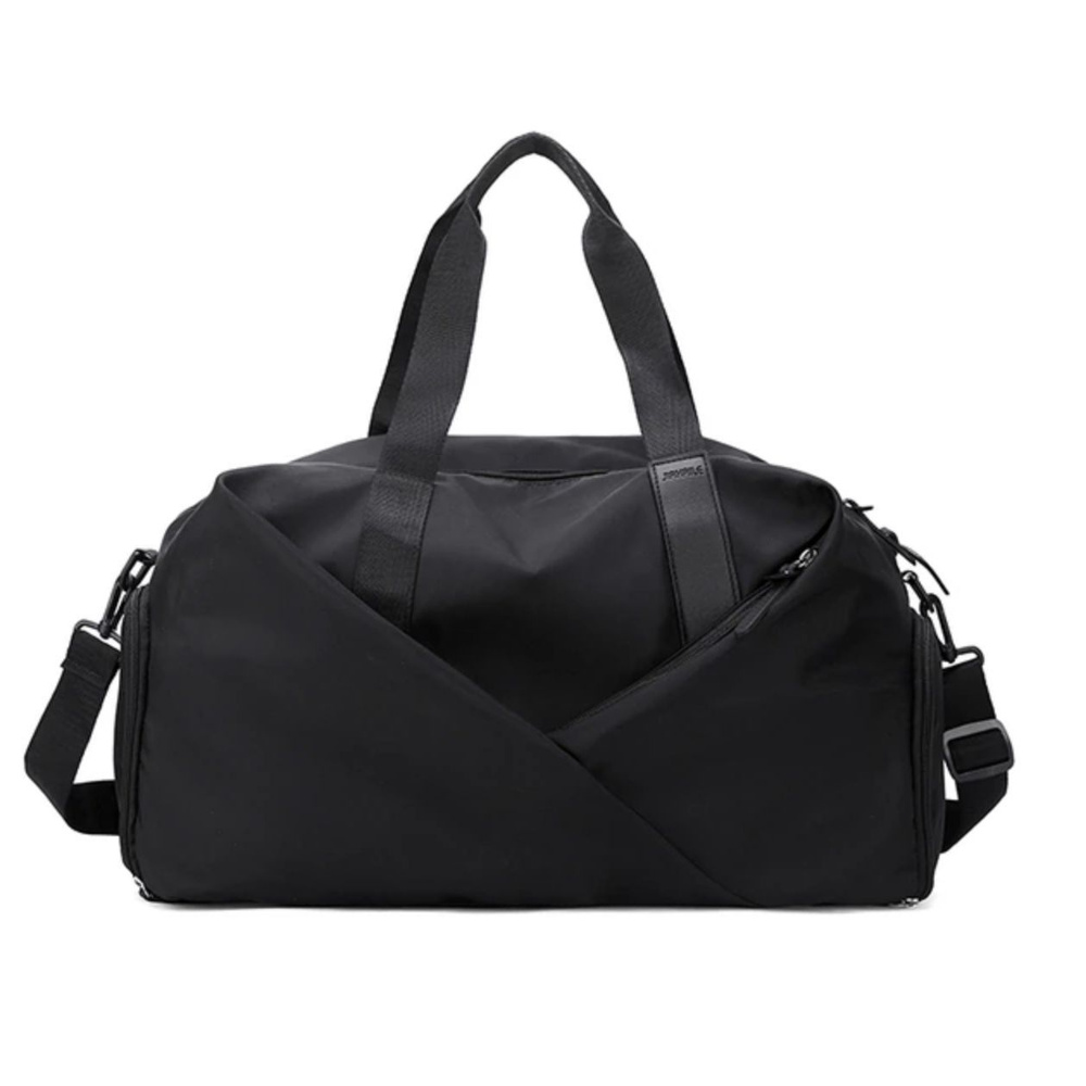 Спортивная сумка для фитнеса ТФ-101 унисекс / дорожная ручная кладь, чёрный  #1
