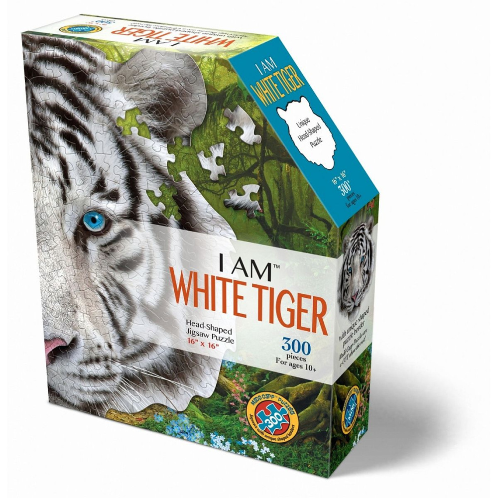 Пазлы 300 элементов, 406*406 мм Белый тигр Madd Capp 6004 - 1 пазл из ассортимента на фото ( без выбора) #1