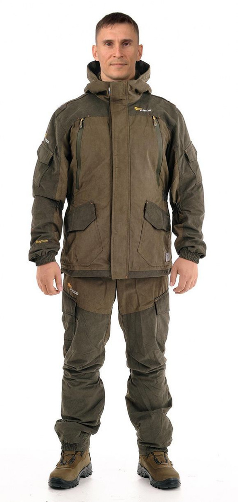 Зимний костюм для охоты и рыбалки "Магнум -15" от PRIDE. Ткань:Исландия. Цвет: Хаки. Размер: 52-54/170-176 #1