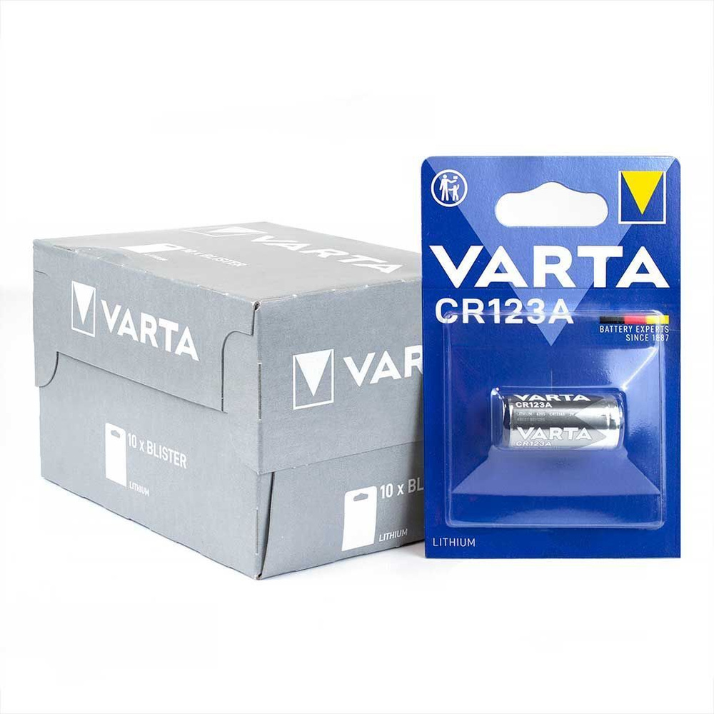 Батарейки VARTA CR123A Lithium 3V, 10 шт #1