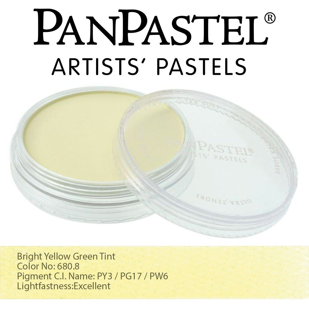 Пастель сухая "PanPastel" 680.8 Bright Yellow Green Tint (Желто-зеленый светлый) PP26808  #1