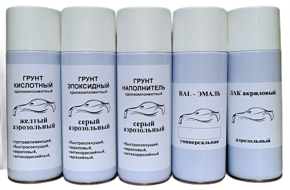 Аэрозольная краска Green Line RAL Быстросохнущая, Акриловая ...