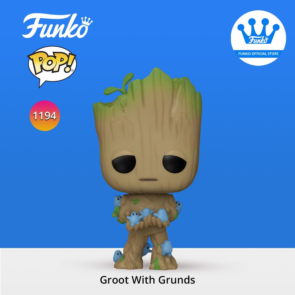 Фигурка Funko POP! Bobble Marvel I Am Groot Groot With Grunds/ Фанко ПОП по мотивам сериала Марвел Я #1