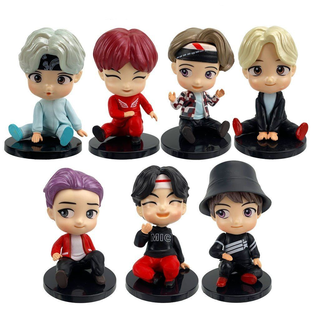 Набор фигурок БТС / BTS Bangtan Boys 7шт (8см) set 3 #1