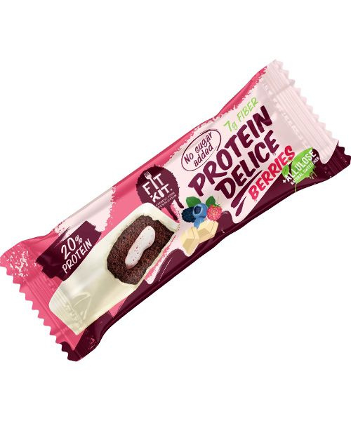 Протеиновый снэк Protein Delice Шоколад-ваниль, 3 шт. #1