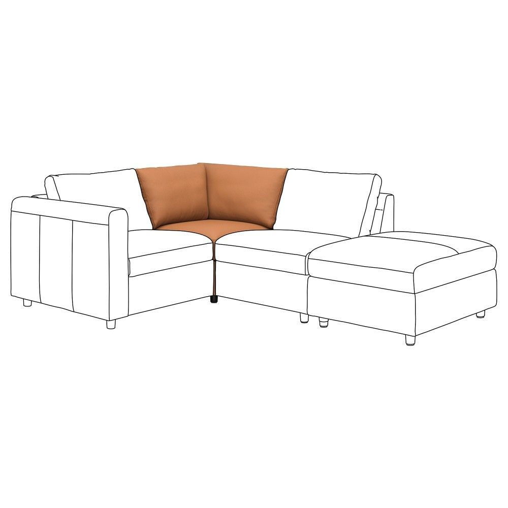 Секция модульного дивана ВИМЛЕ, Гранн/Бумстад золотисто-коричневый 704.667.69  #1