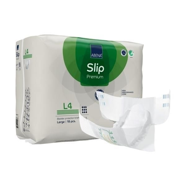 Подгузники для взрослых Abena Slip L4 объем в бедрах 100-150 cm 18 шт ночные, для лежачих больных, дышащие #1