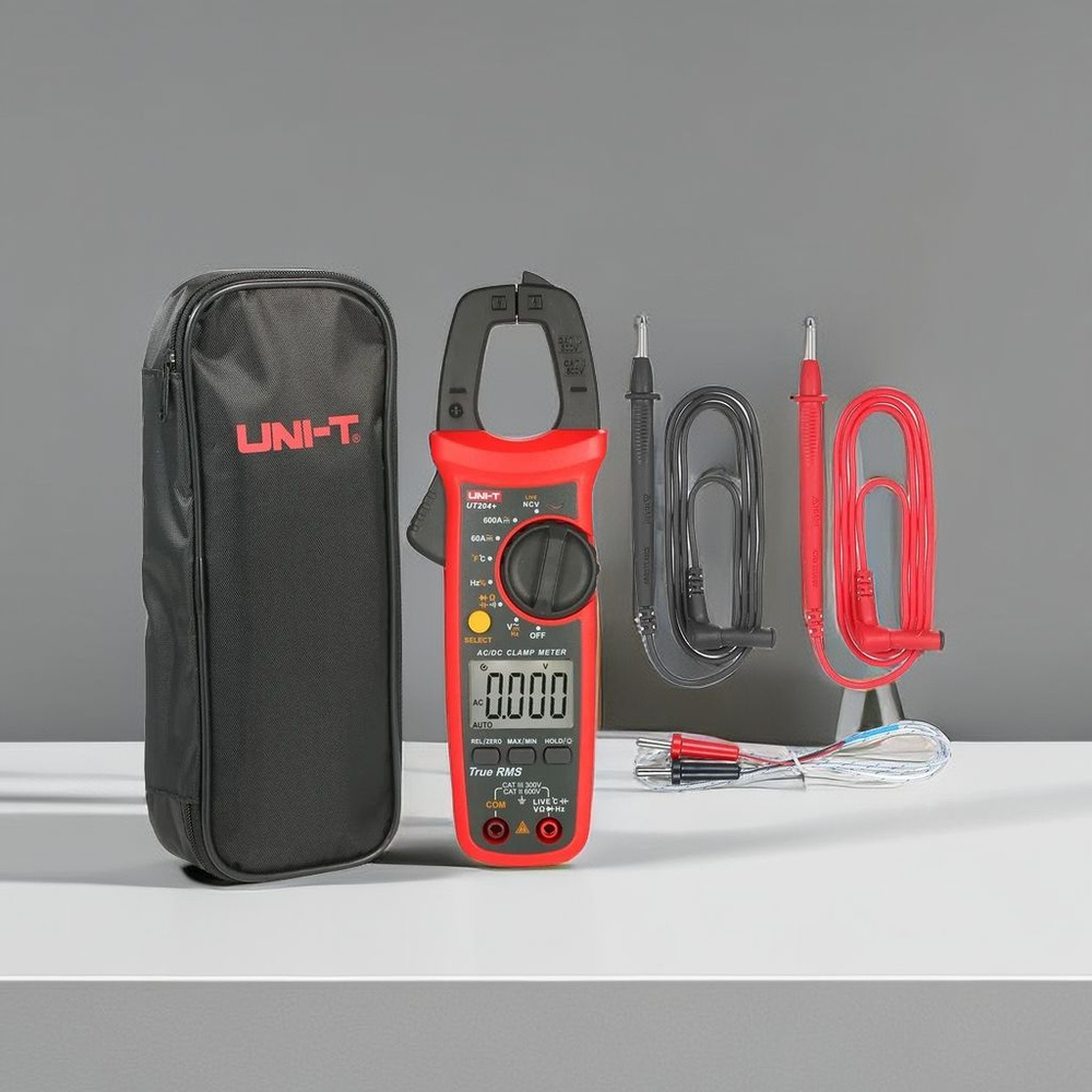 UNI-T UT204 + 6000 отсчетов Цифровые клещи Мультиметр True RMS Клещи ...
