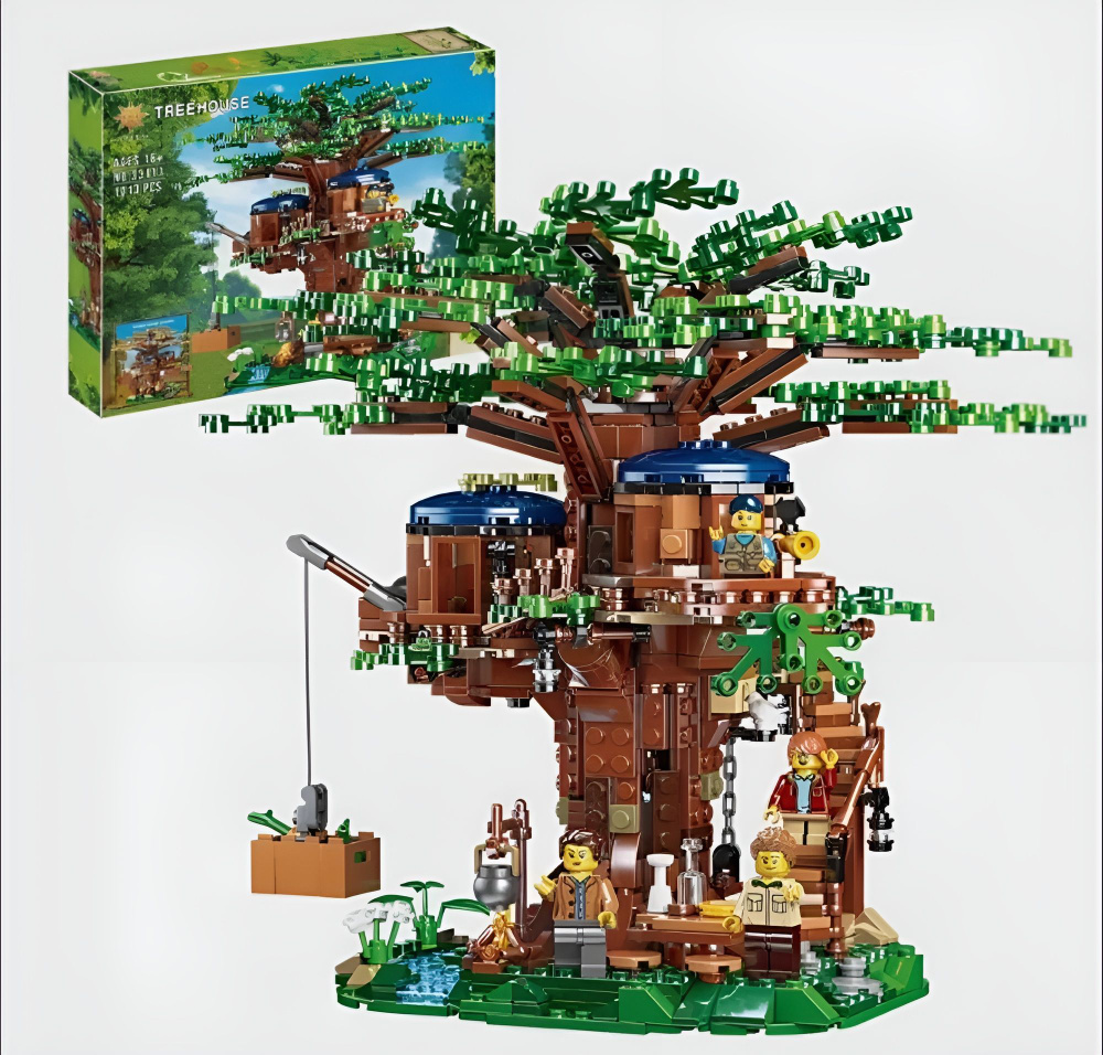 Конструктор "Домик на дереве" / 1027 деталей / совместим с Лего Идеи  #1
