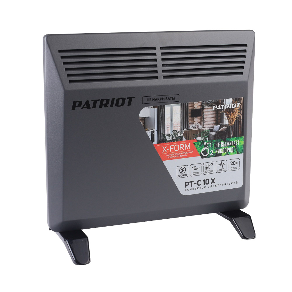 Конвектор электрический PATRIOT PTC 10 X, 1000Вт, 2 режима #1