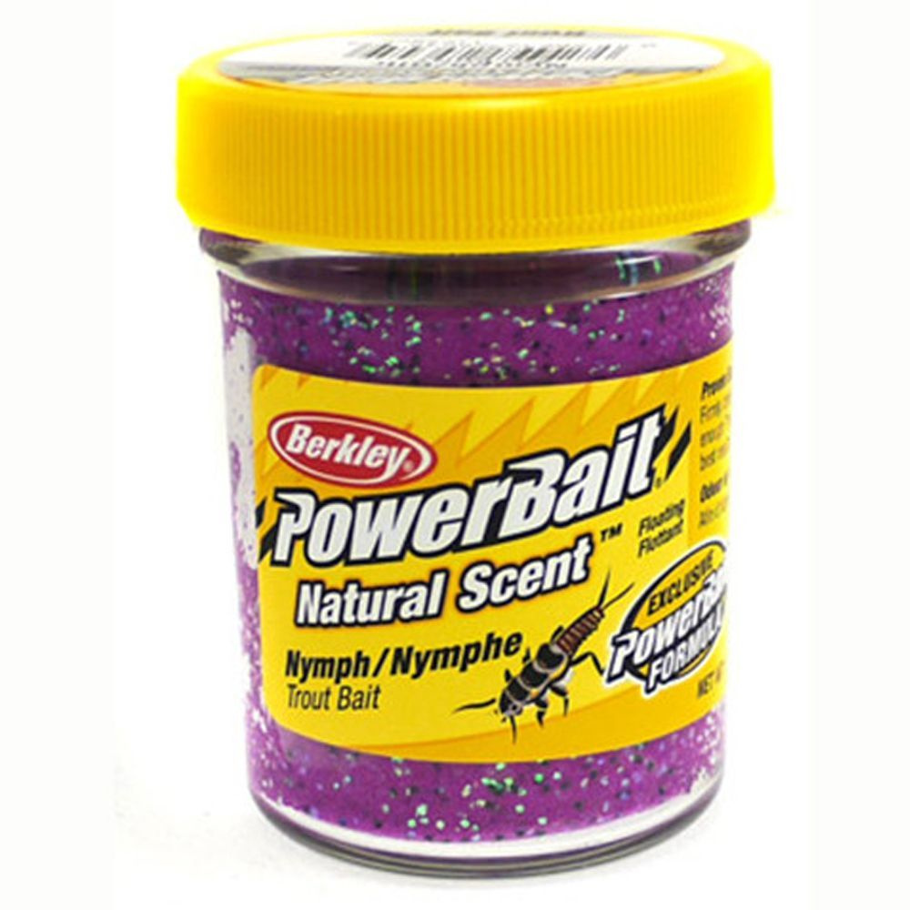 Паста форелевая Berkley PowerBait Natural Scent NYMPH Glitter 50gr 1152859 #1