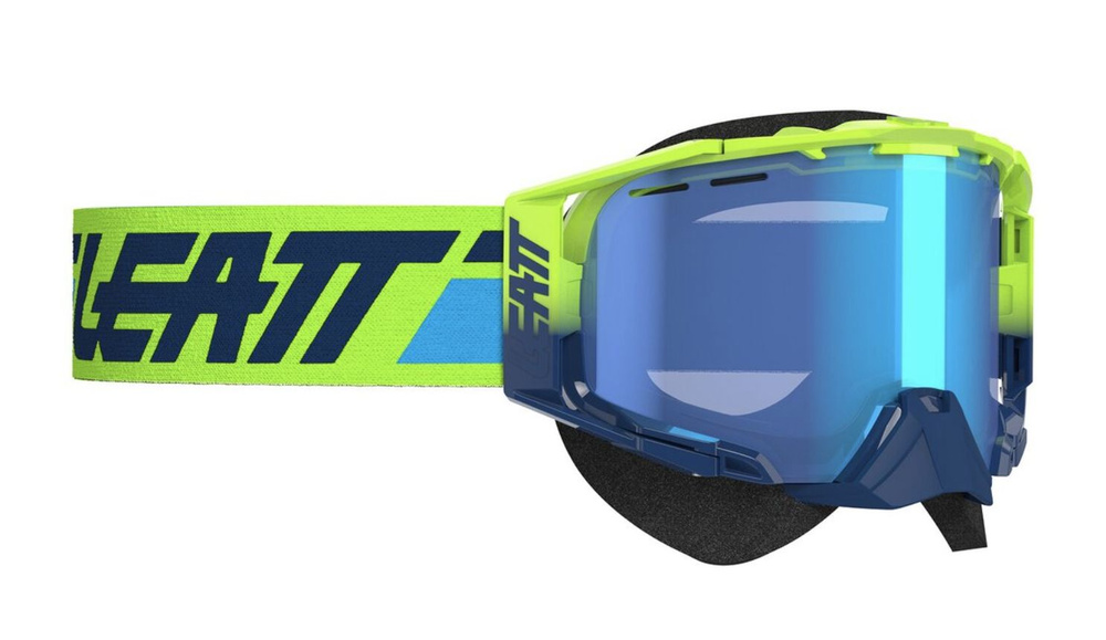 Кроссовые очки маска Leatt Velocity 6.5 SNX Iriz Lime Blue 49% (8024110230) #1