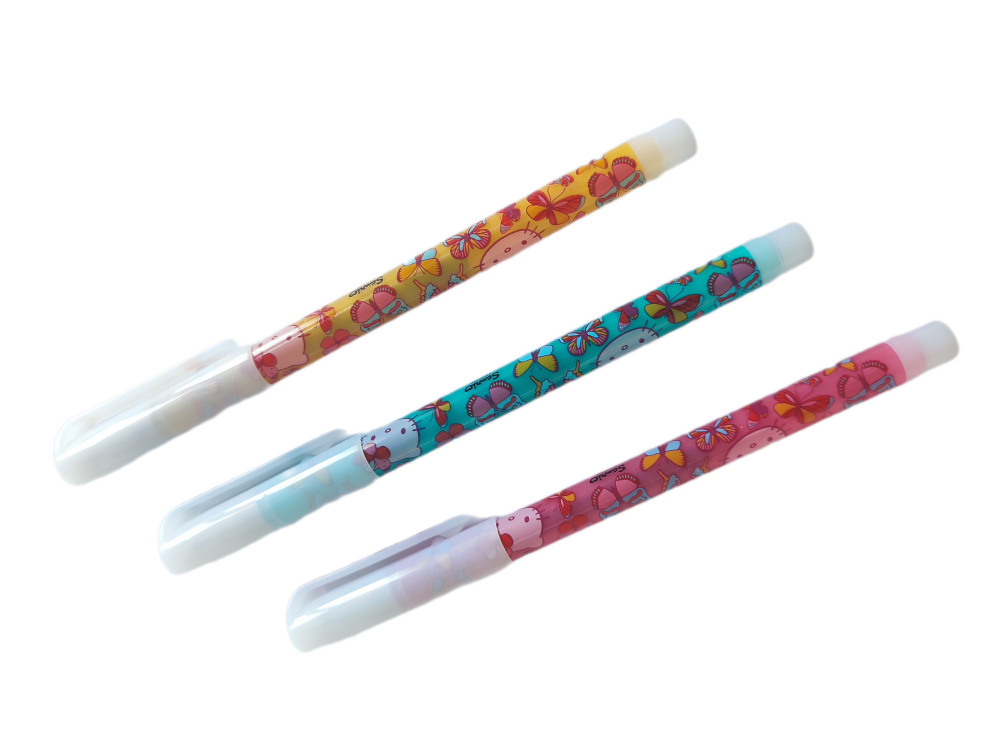 Ручка гелевая Hello Kitty, синие чернила, Sanrio License, 3 штуки #1