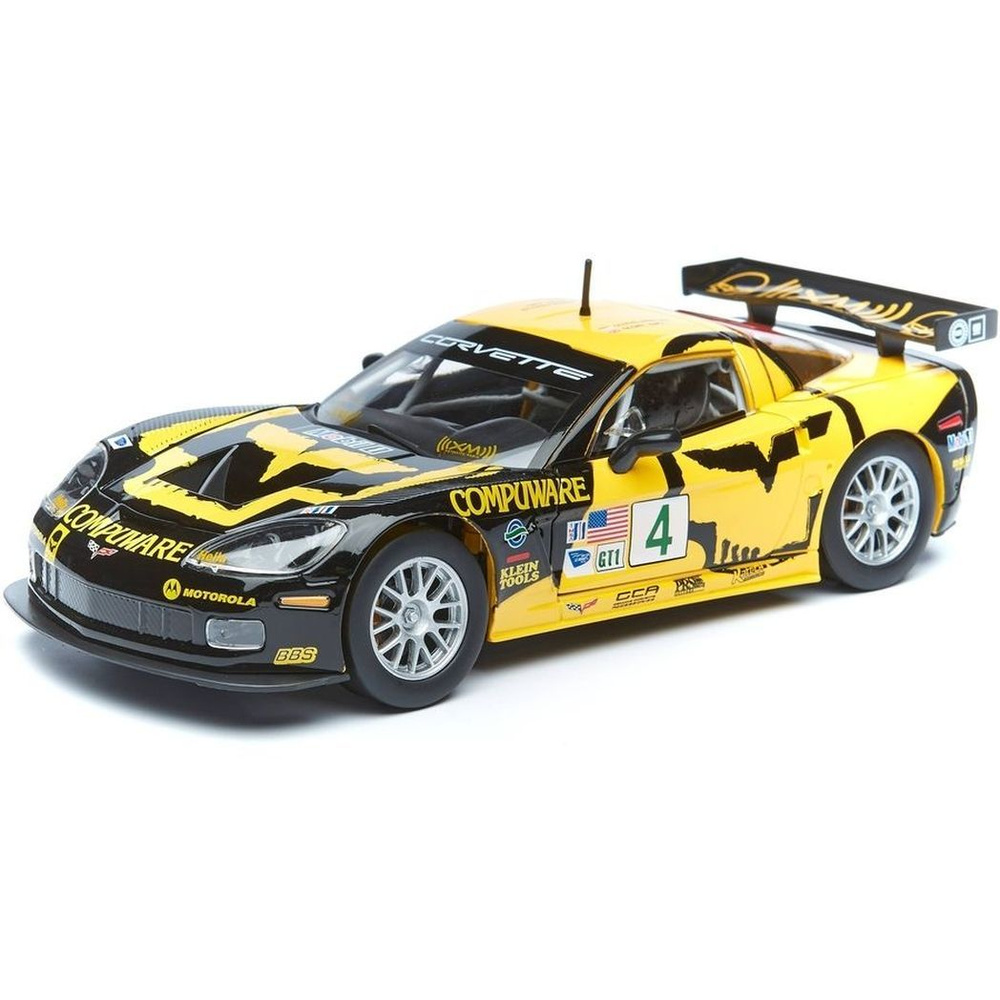 Коллекционная машинка Bburago Chevrolet Corvette C6R Race #1