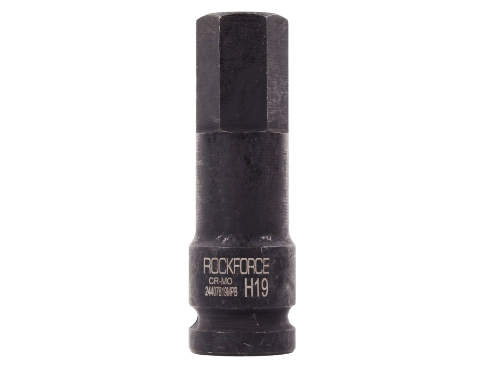 Головка с шестигранником ROCKFORCE ударная hex 1/2 H19 мм L-78 мм #1