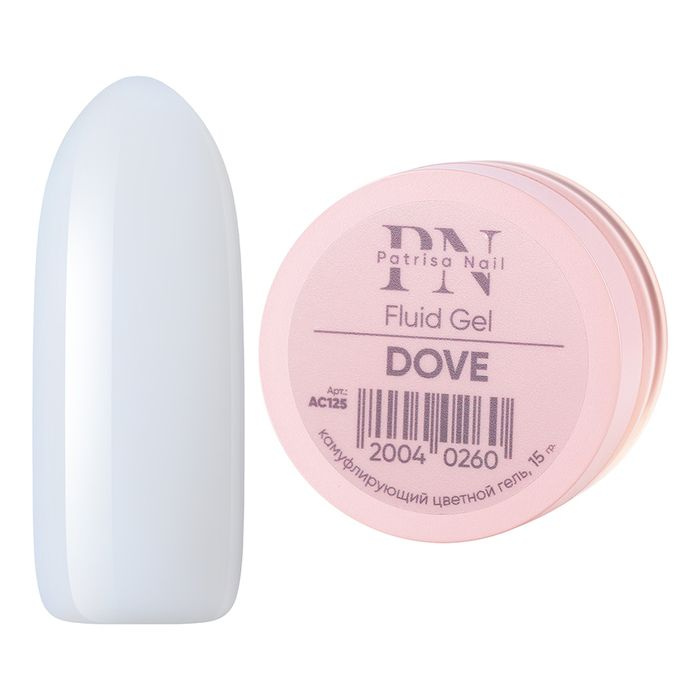 Patrisa nail, Камуфлирующий гель Fluid Gel Dove , 15 г #1