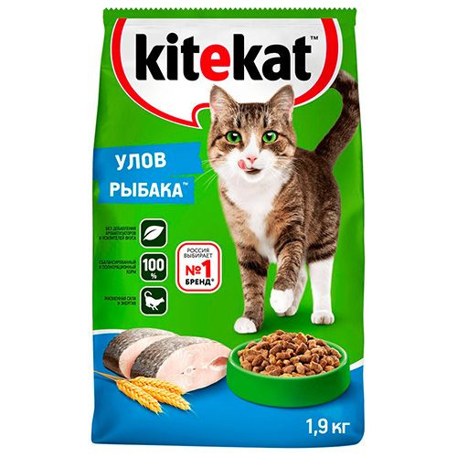 Kitekat / Китикет Сухой корм для кошек Улов Рыбака 1,9 кг #1