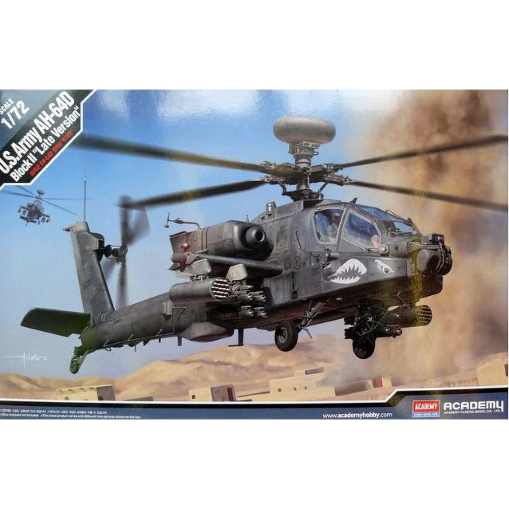 Academy сборная модель 12551 US Army AH-64D Block II 1:72 #1