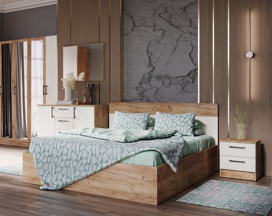 Двуспальная кровать кровать - купить по выгодной цене в интернет-магазинеOZON (1239781336)