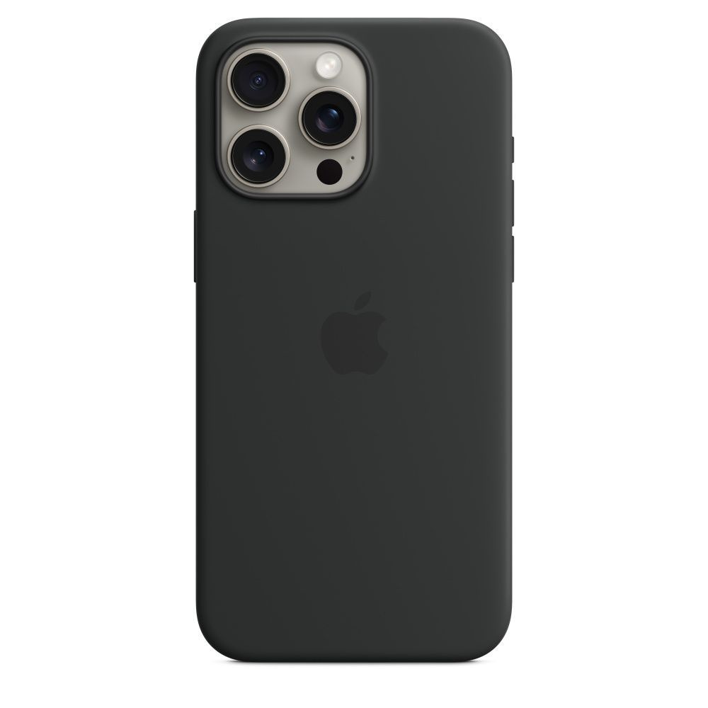 Чехол для смартфона Apple iPhone 15 Pro Max Silicone Case MagSafe Black #1