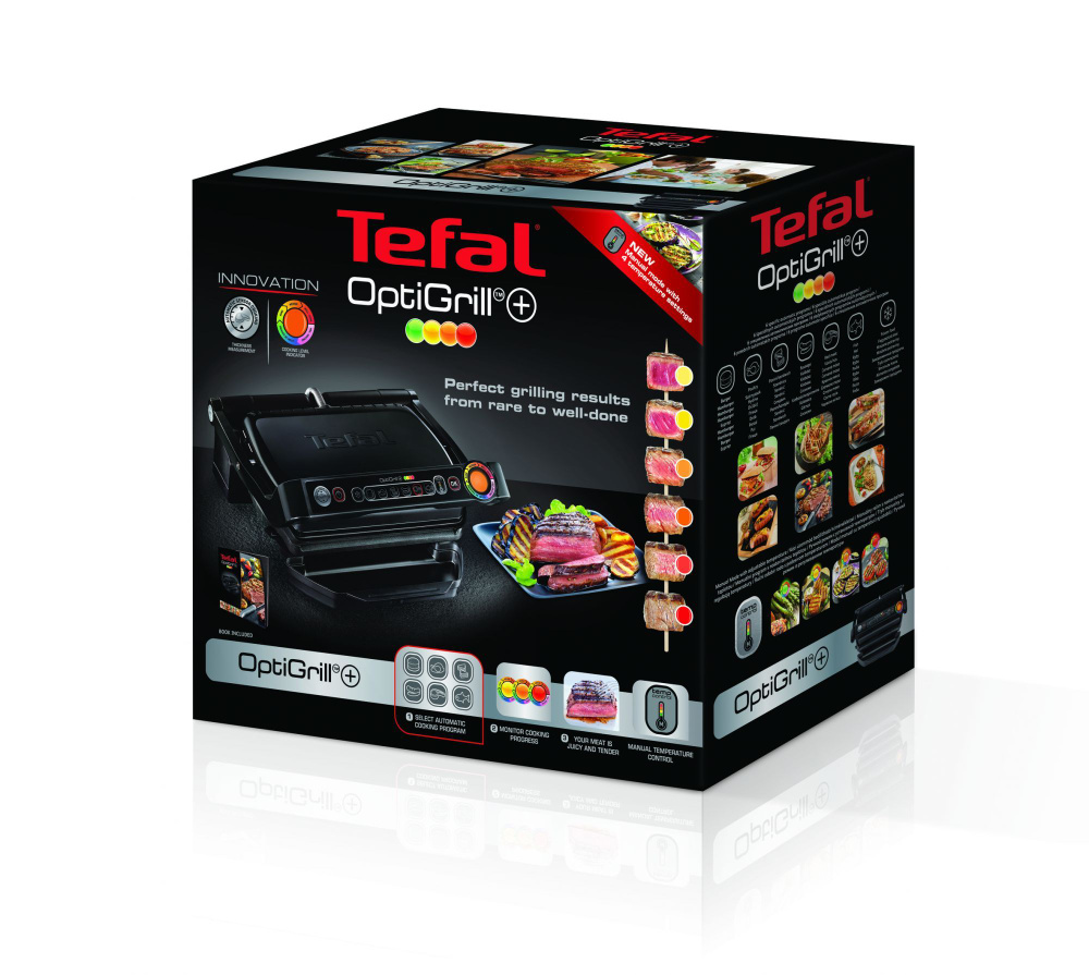 Гриль Tefal Optigrill+ GC712834 Black #1