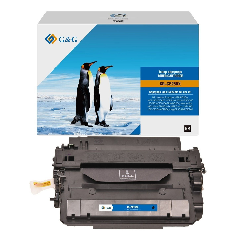 GG GG-CE255X картридж лазерный (HP 55A - CE255X) черный 12500 стр #1