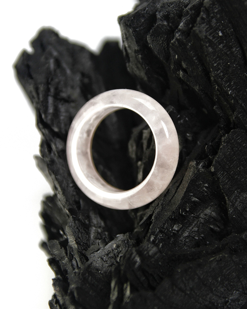 Кольцо Розовый кварц - размер 20, натуральный камень - символ любви, крастоты, нежности и гармонии  #1