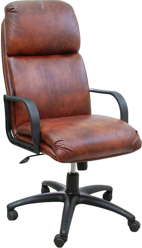 Компьютерное кресло Надир PL офисное, обивка: натуральная кожа, цвет: коричневый  #1
