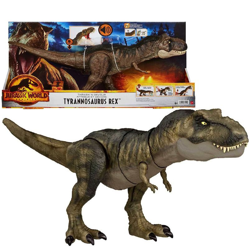 Динозавр Tyrannosaurus Rex Jurassic World со звуком Тиранозавр Рекс 53 см HDY56  #1