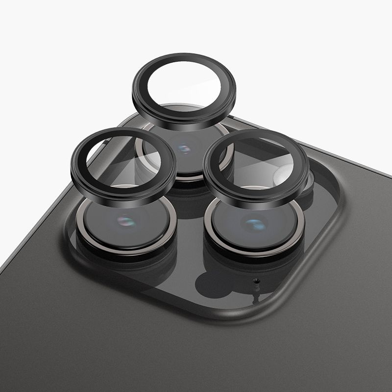 Линзы (стекла) Keephone для защиты камеры iPhone 13 Pro / 13 Pro Max / Черный  #1