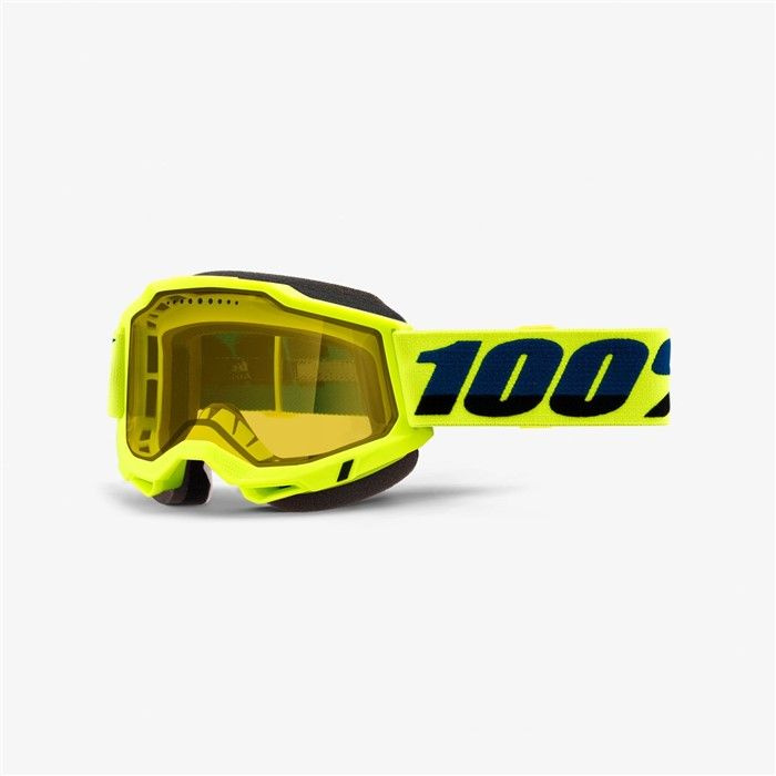 Мотоочки 100% Accuri 2 Snowmobile Goggle Fluo Yellow /Yellow Vented Dual Lens #1