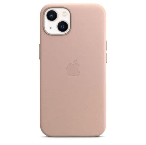 Кожаный чехол MagSafe для iPhone 13 / с анимация / Leather Case with MagSafe / светло-розовый  #1