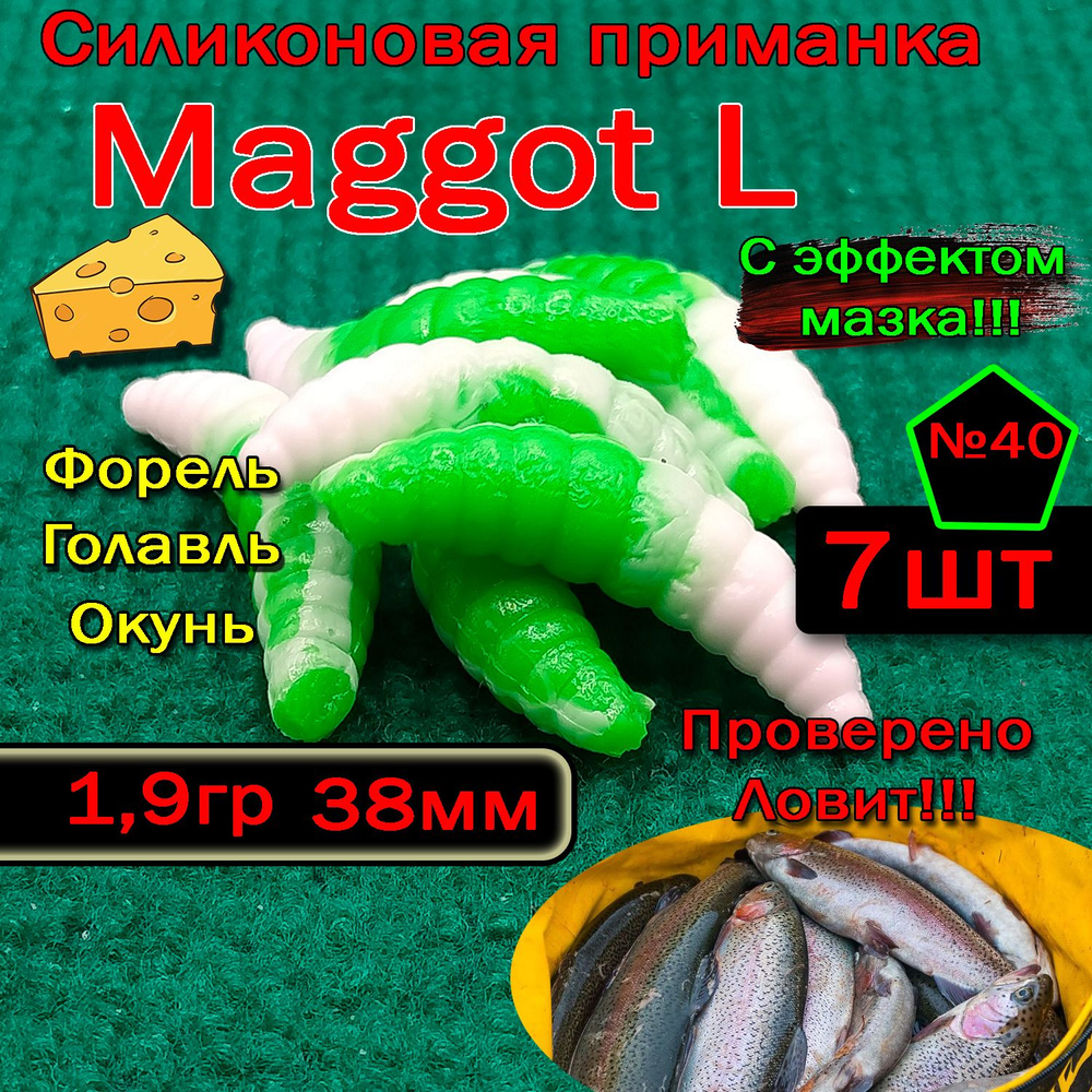 Приманка для форели Star Fish Maggot L #1