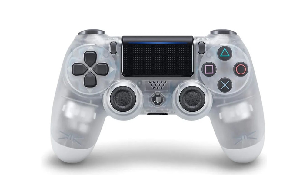 Беспроводной Bluetooth Геймпад Dualshock 4 для PlayStation 4 Прозрачный Белый / PS4 / Android / iOS / #1