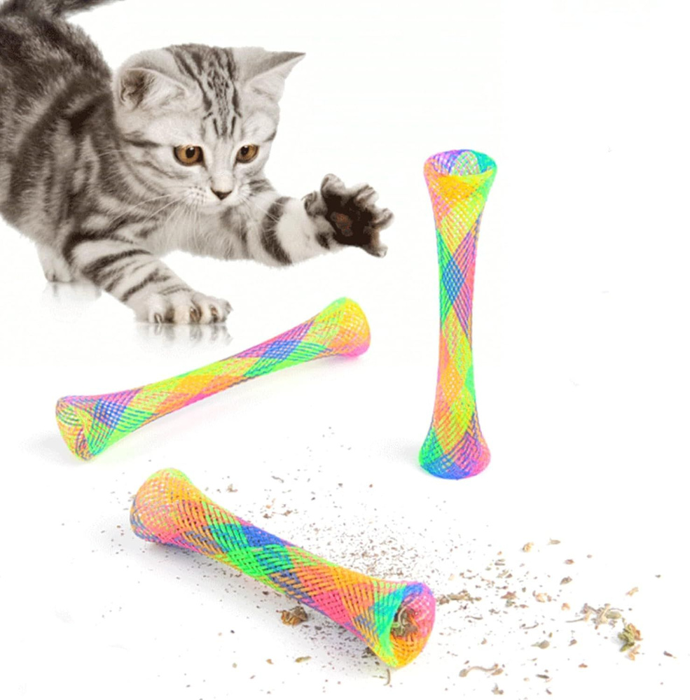 Игрушки для кошек пружинки мягкие, набор 10 шт #1