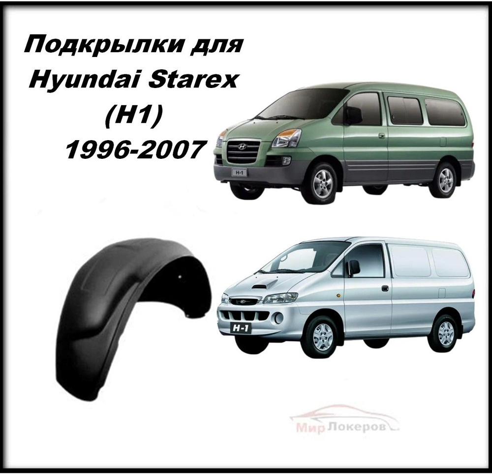 Подкрылки (Локеры) задние Hyundai Starex 1996-2007 2шт #1