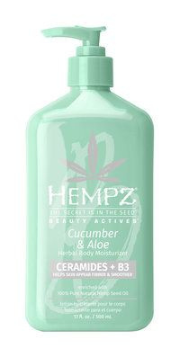 Молочко для тела Hempz Beauty Actives Cucumber & Aloe Herbal Body Moisturizer with Ceramides + B3  #1