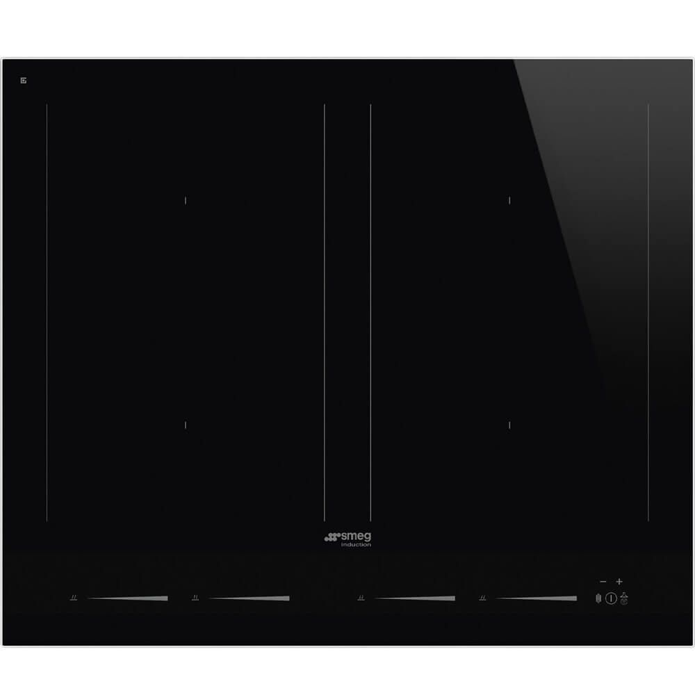 Встраиваемая индукционная панель Smeg SIM1644D, независимая, 4 конфорки, 9 уровней, черная  #1