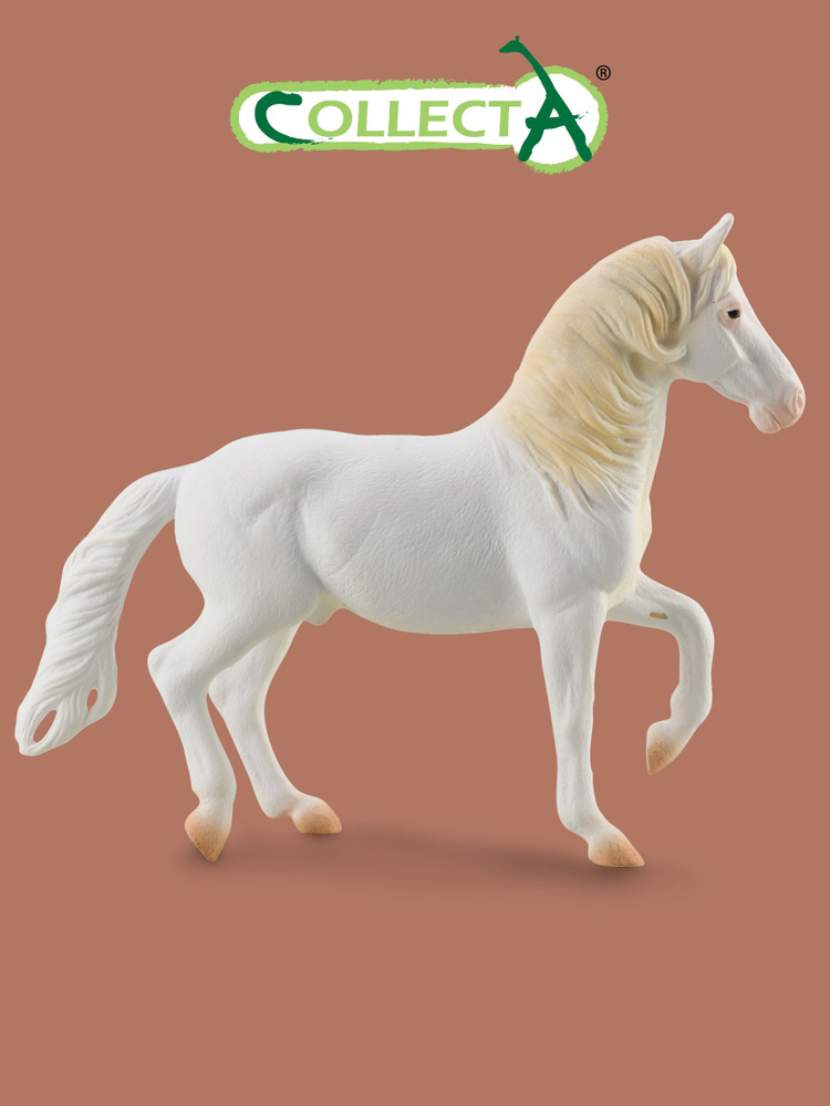 Фигурка Коллекта лошади белый конь Камарильо, 88876b #1