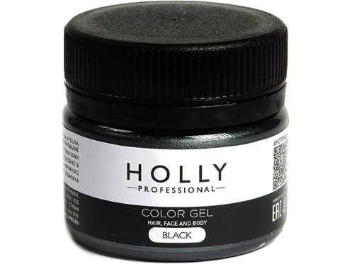 Грим на гелевой основе для лица, волос и тела Holly Professional Color  #1