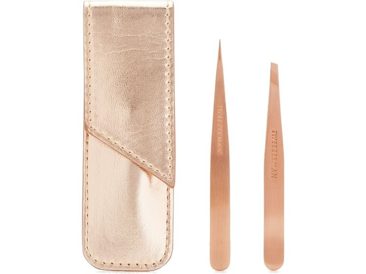 Набор миниатюрных версий скошенного и точного пинцета TWEEZERMAN Rose Gold Petite Tweeze Set  #1